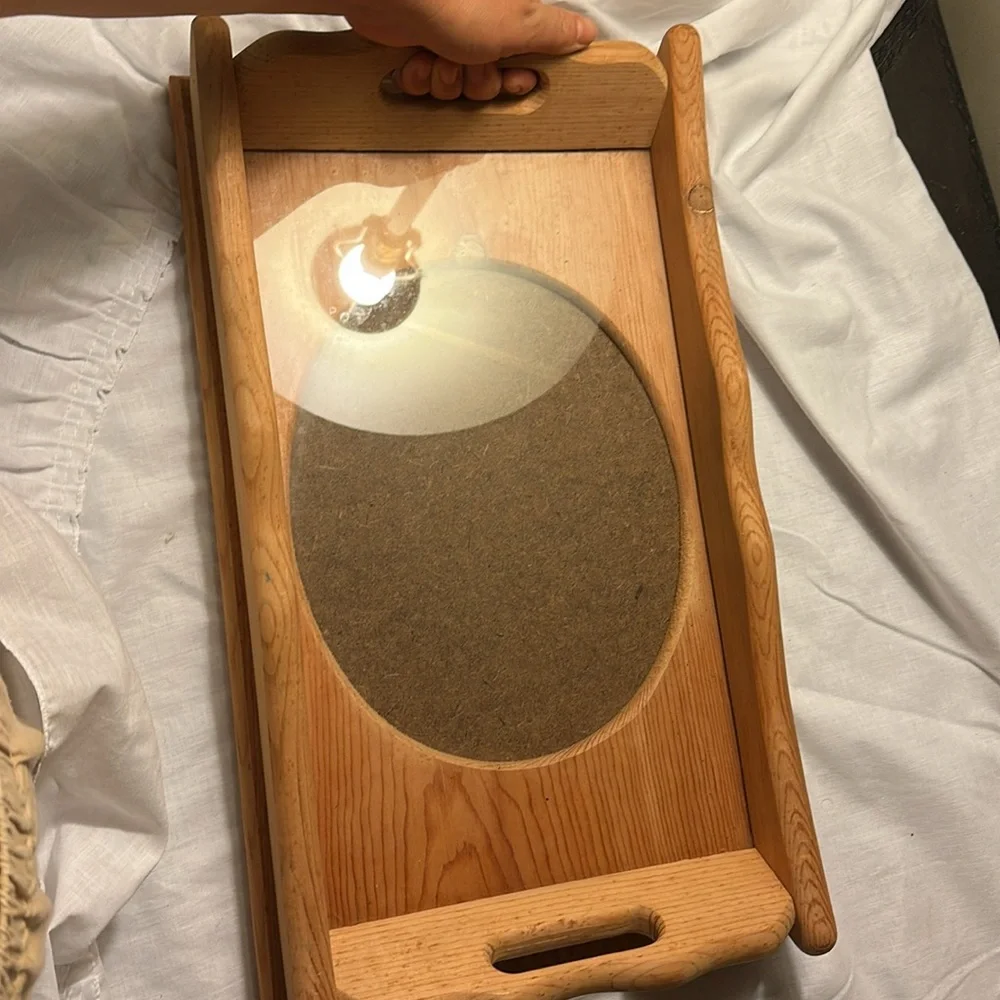 Elegant Wooden picture frame Tray for bath 🛀
